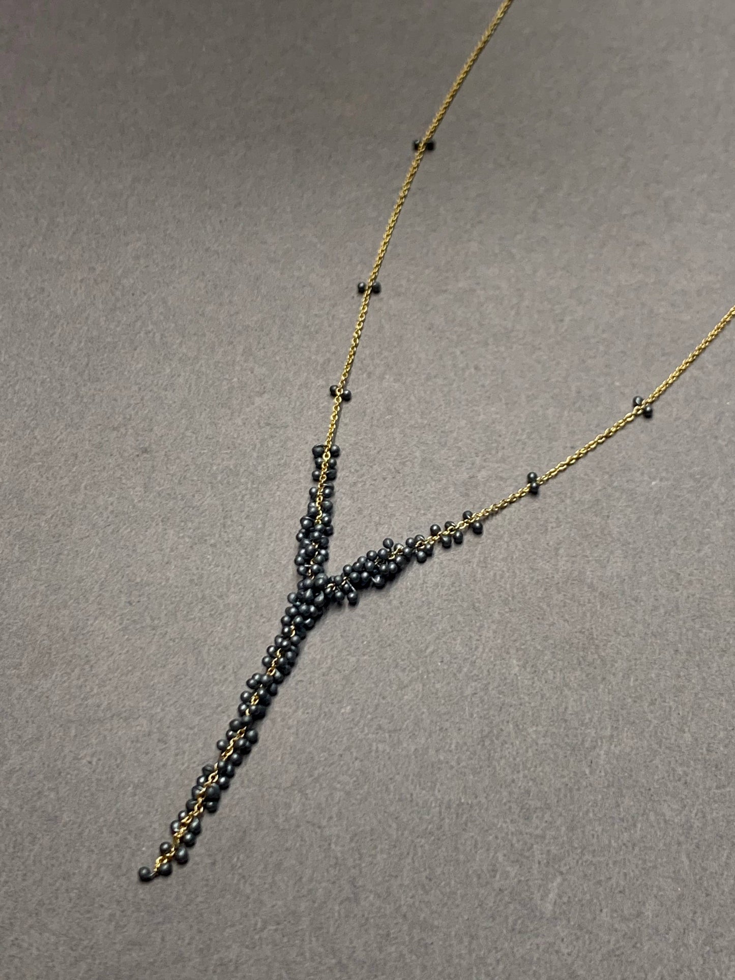 2 inch Cascading Wisteria Necklace- 18 inches