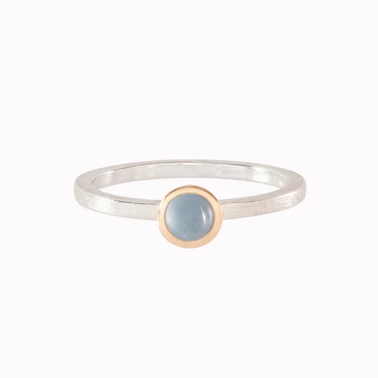 MONTMARTRE: Aquamarine Solitaire Ring