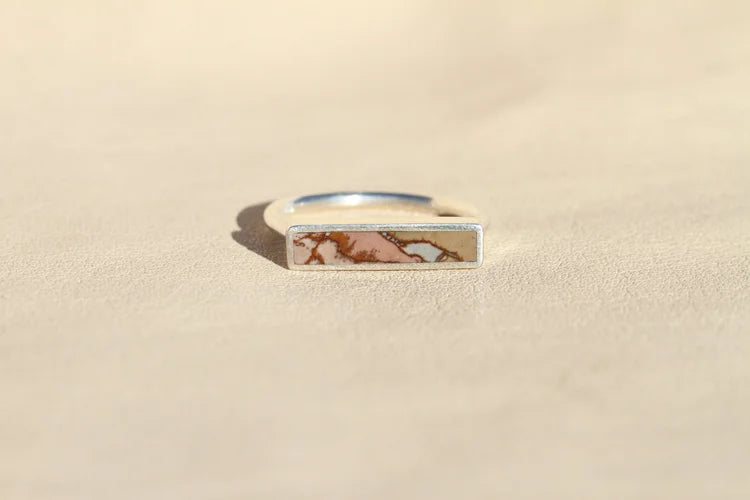 Dead Camel Jasper Stone Stacker Ring