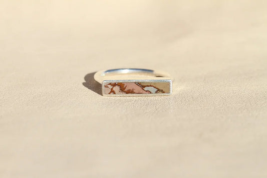 Dead Camel Jasper Stone Stacker Ring
