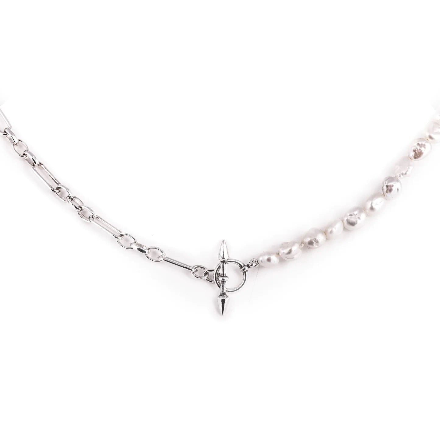 Pearl + Chain Choker