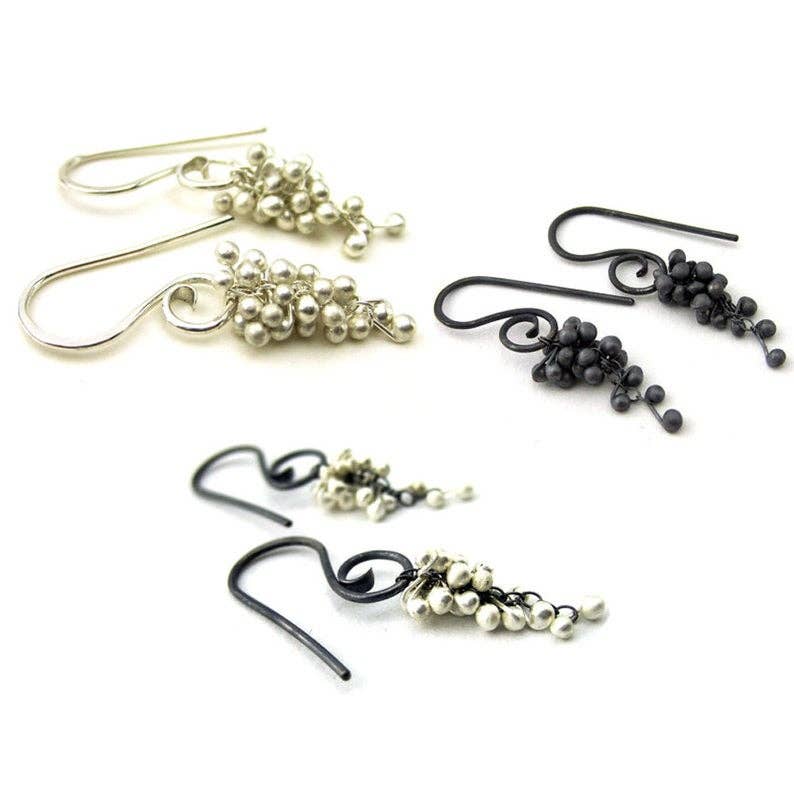 Wisteria Caviar Earrings-Small