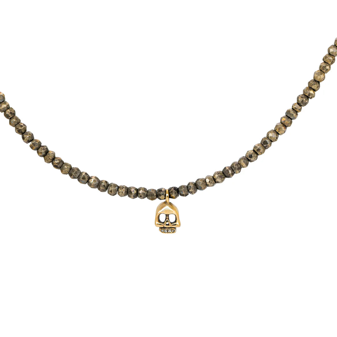 Diamond Teeth Bronze Necklace