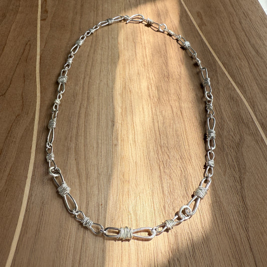 Barbed Wire Chain Necklace