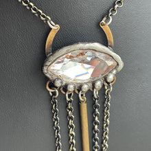 Load image into Gallery viewer, Spike Drop And Swarovski Necklace