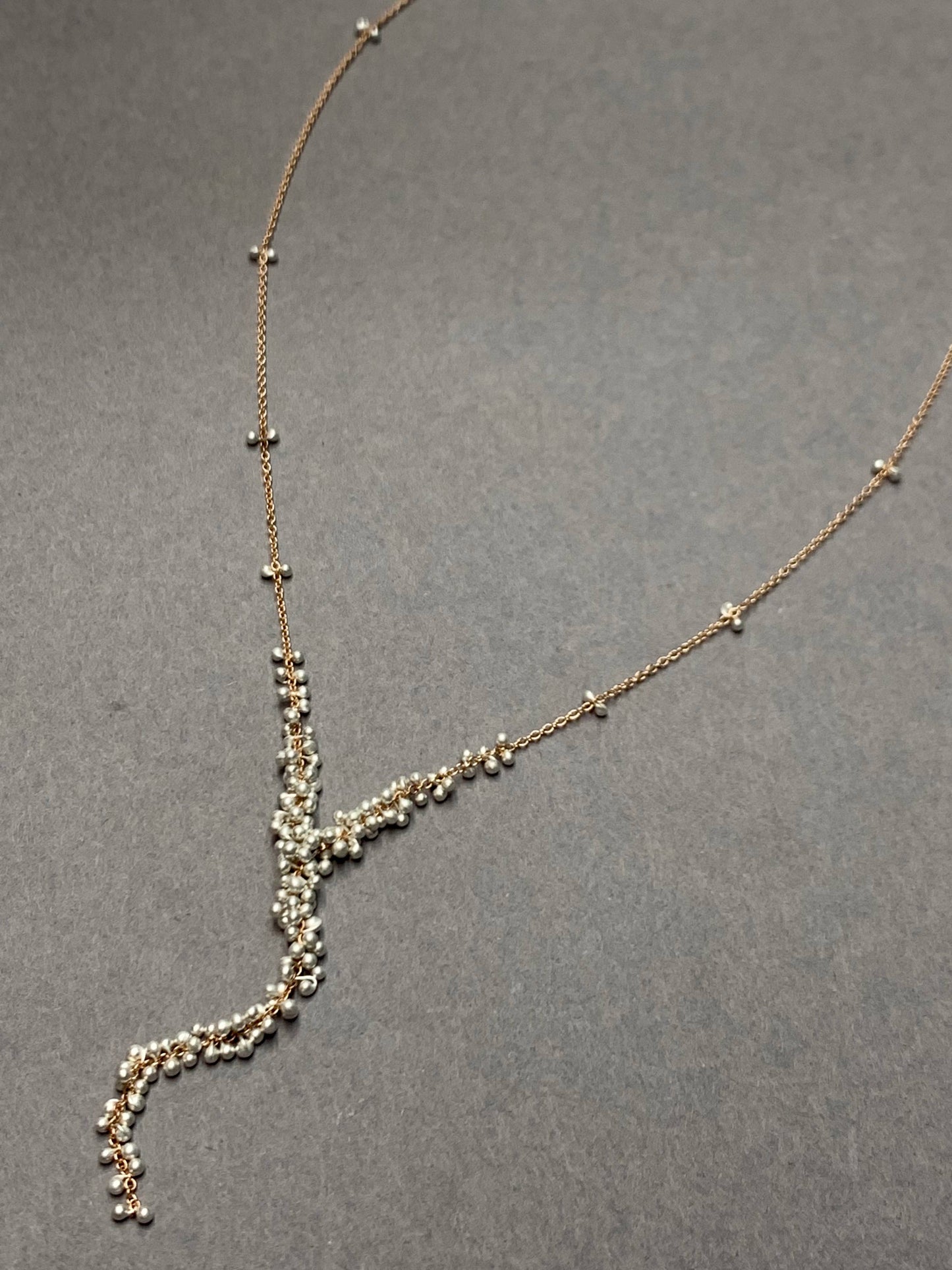 2 inch Cascading Wisteria Necklace- 18 inches