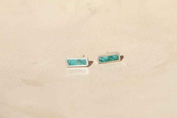 Chrysocolla Styx Studs