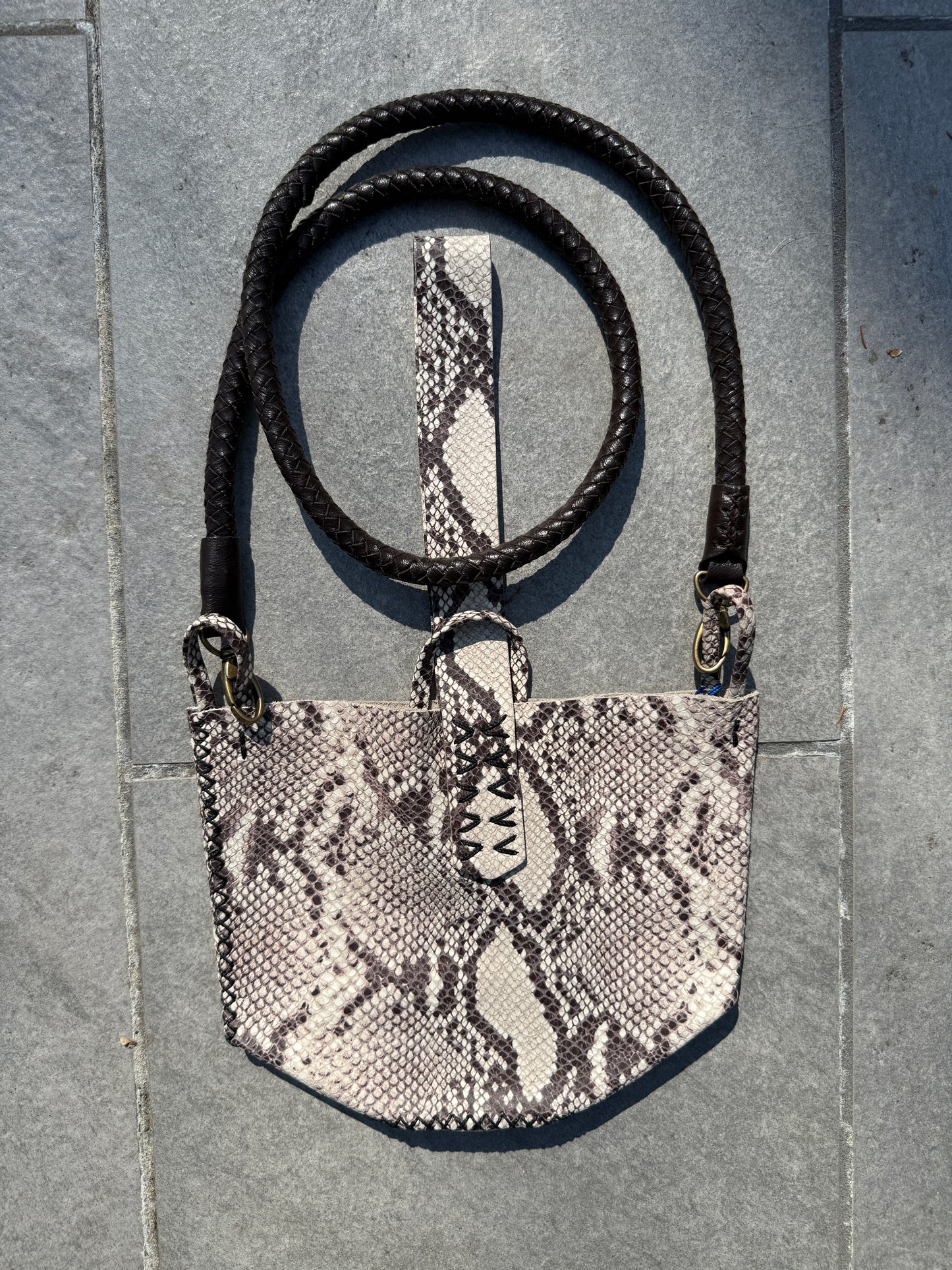 Hand braided Leather Strap