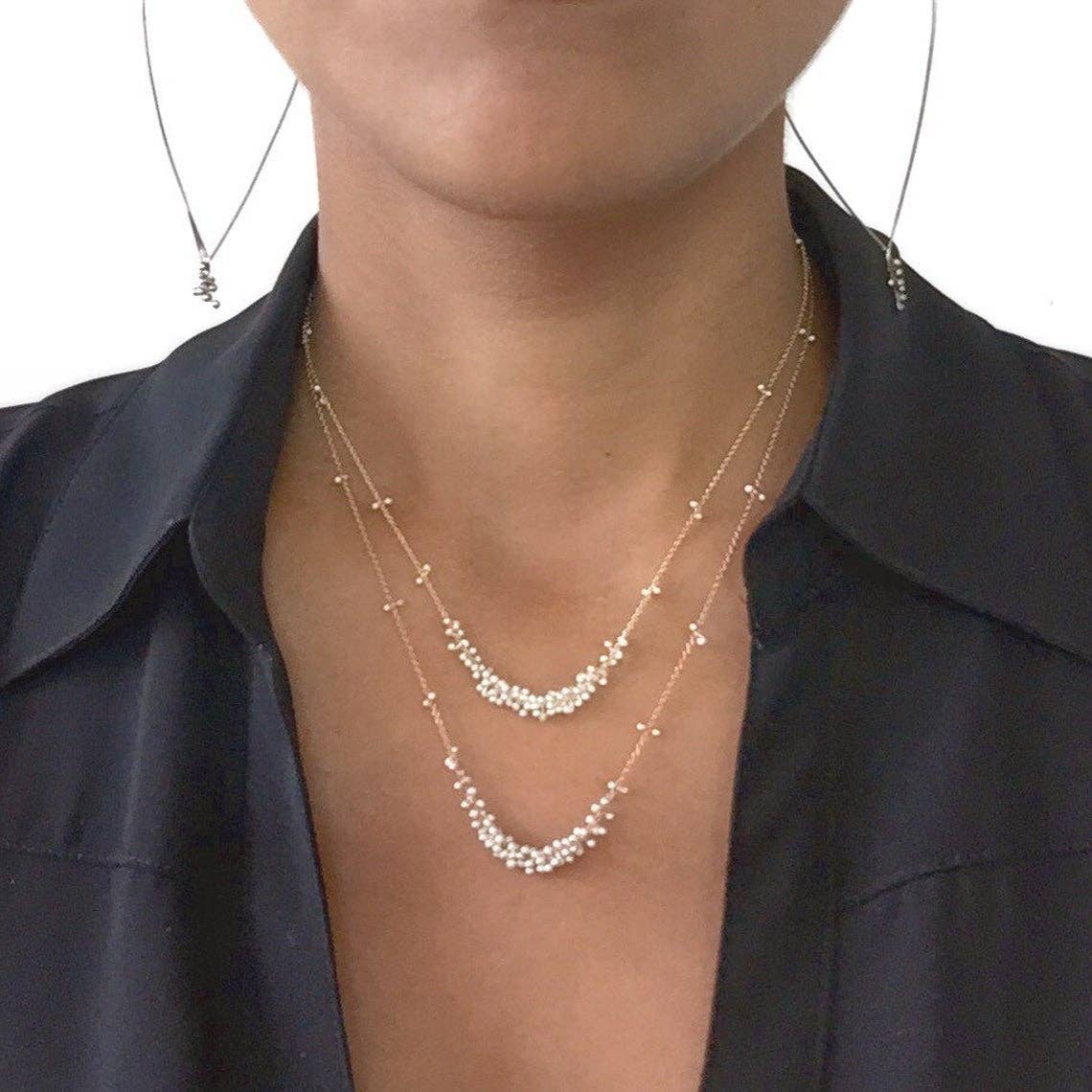 Clustered Wisteria Necklace- 18 inches