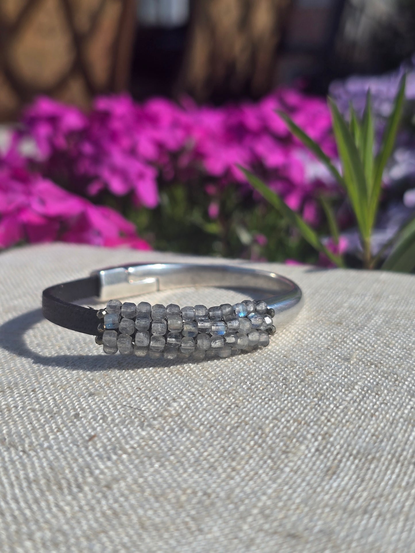 Labradorite Cubes Bracelet