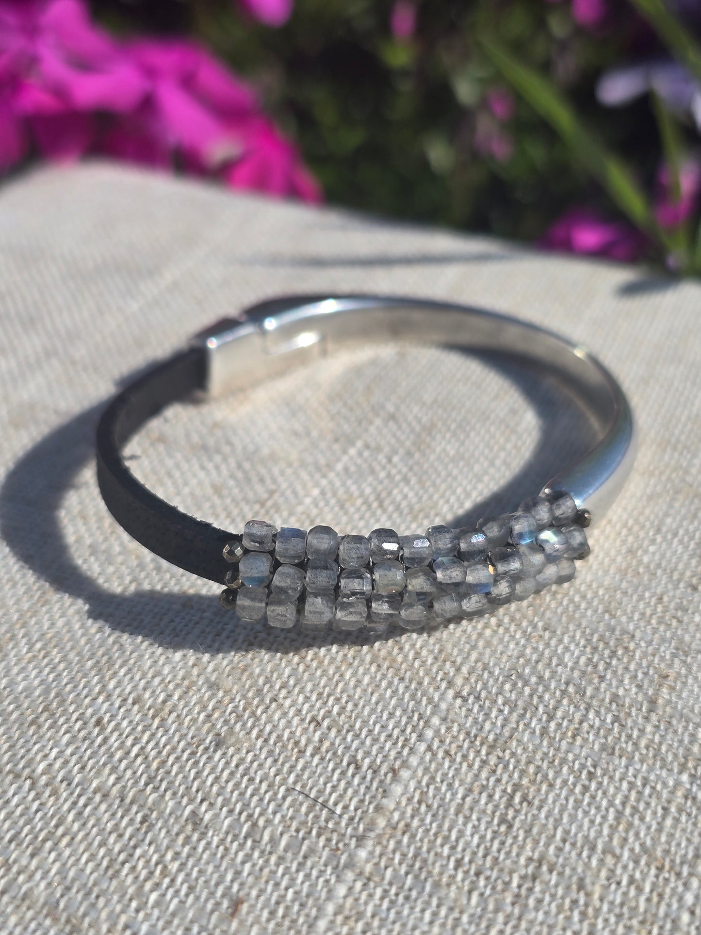 Labradorite Cubes Bracelet