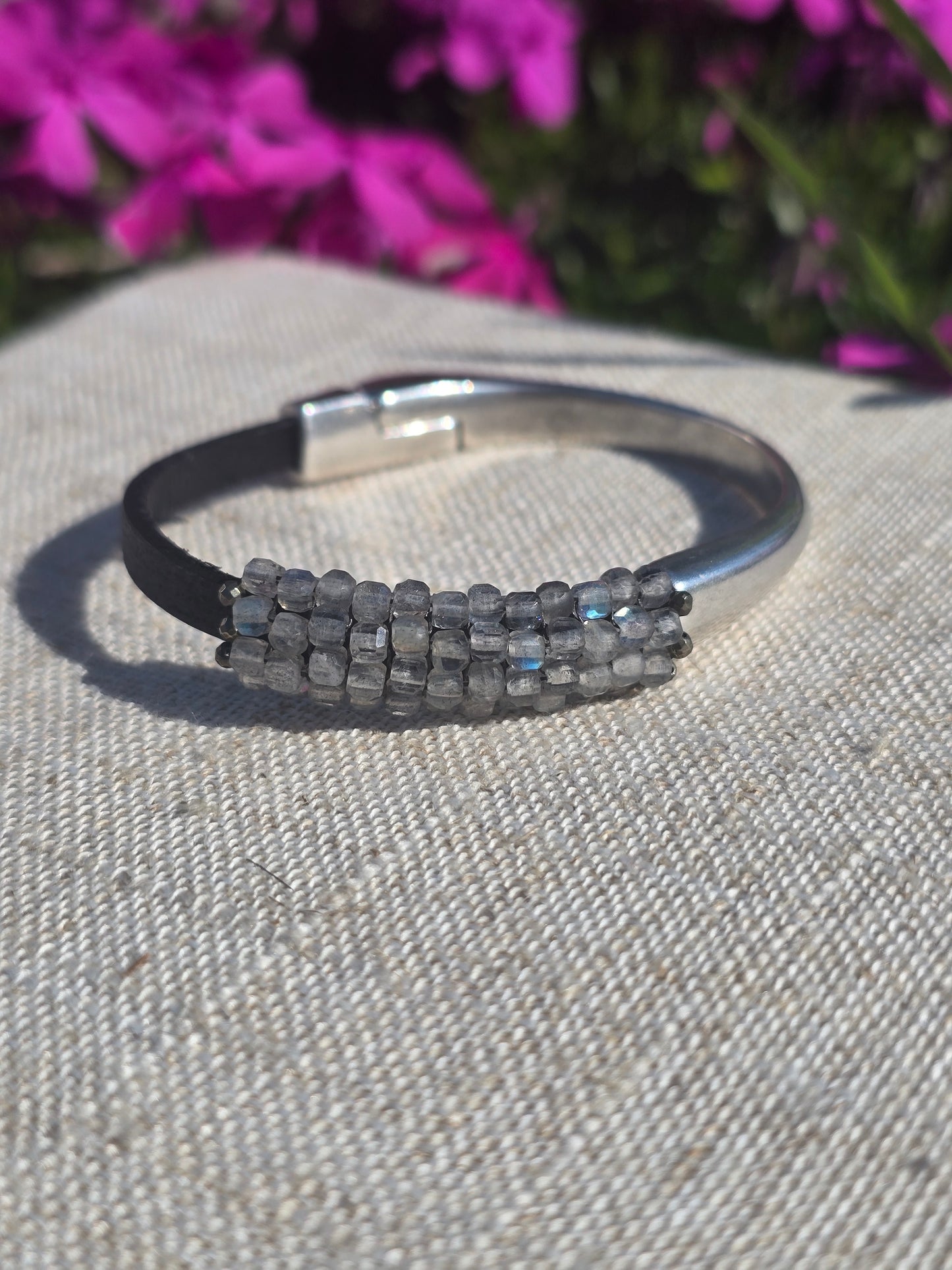 Labradorite Cubes Bracelet