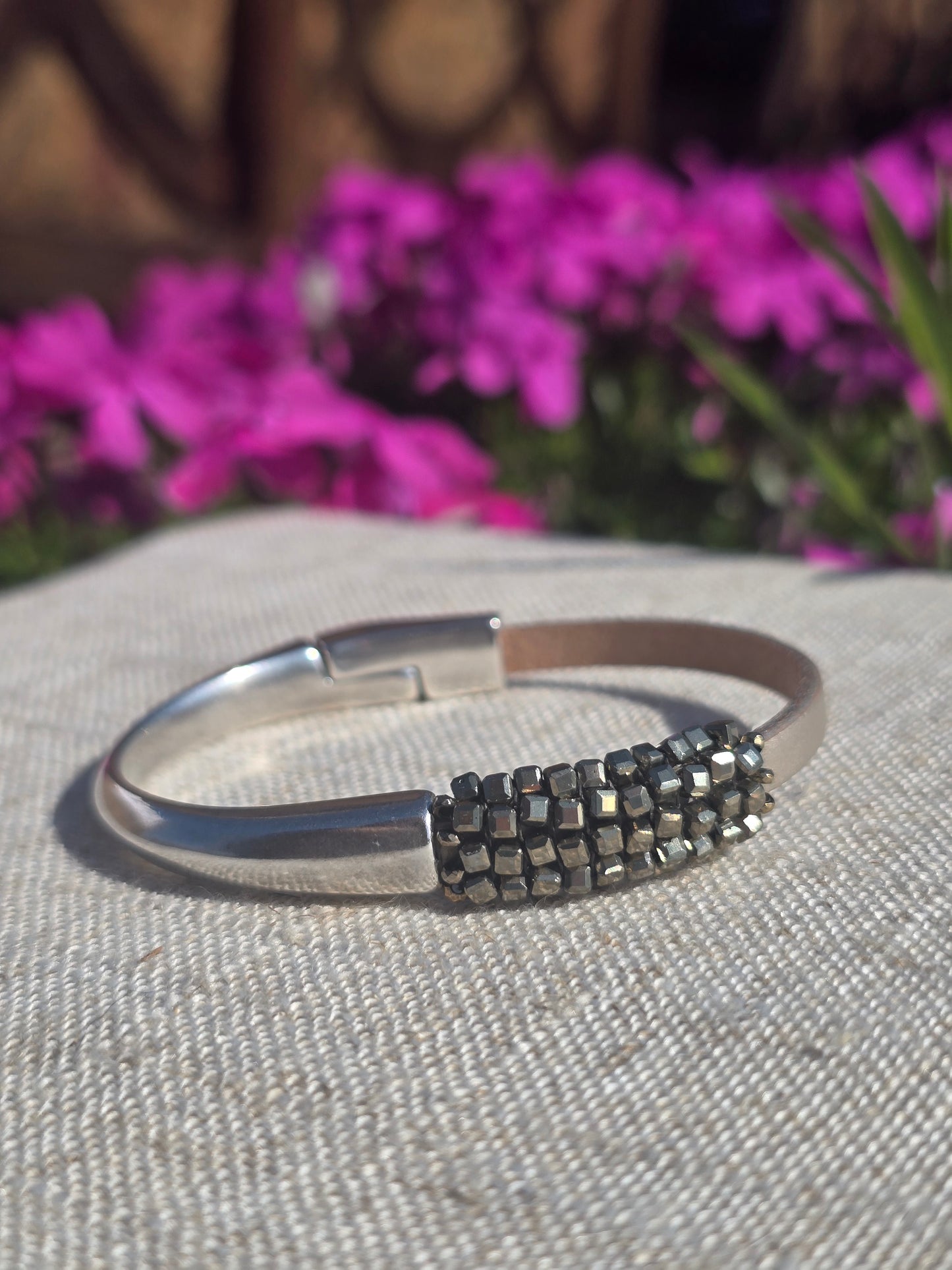 Pyrite Cube Bracelet