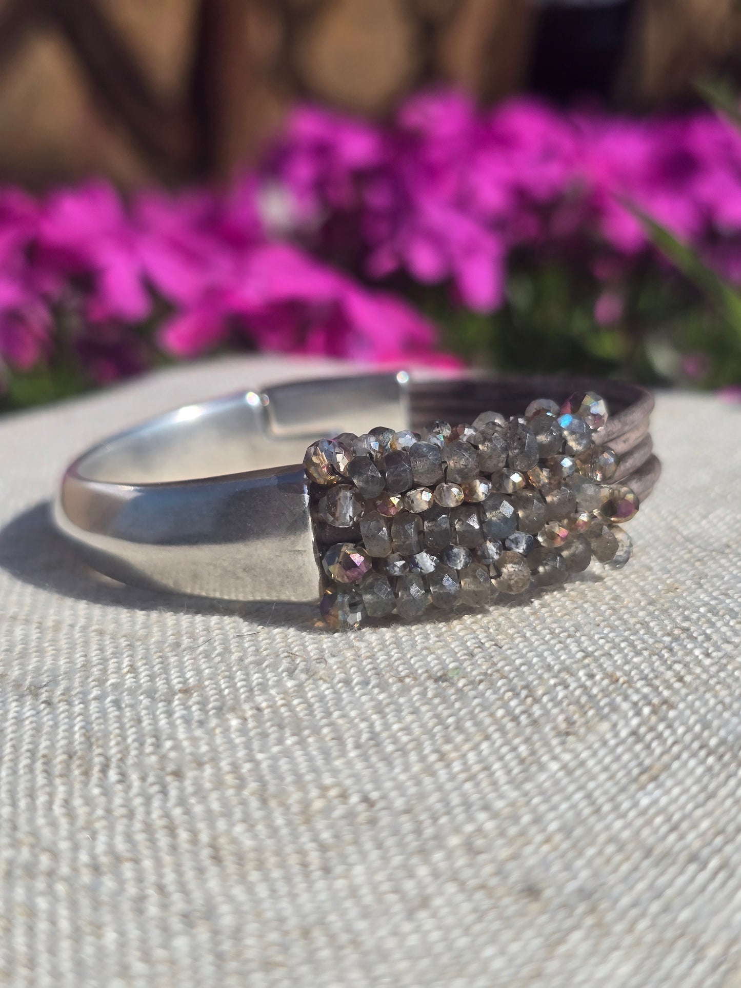 Labradorite w/ Crystal Bracelet