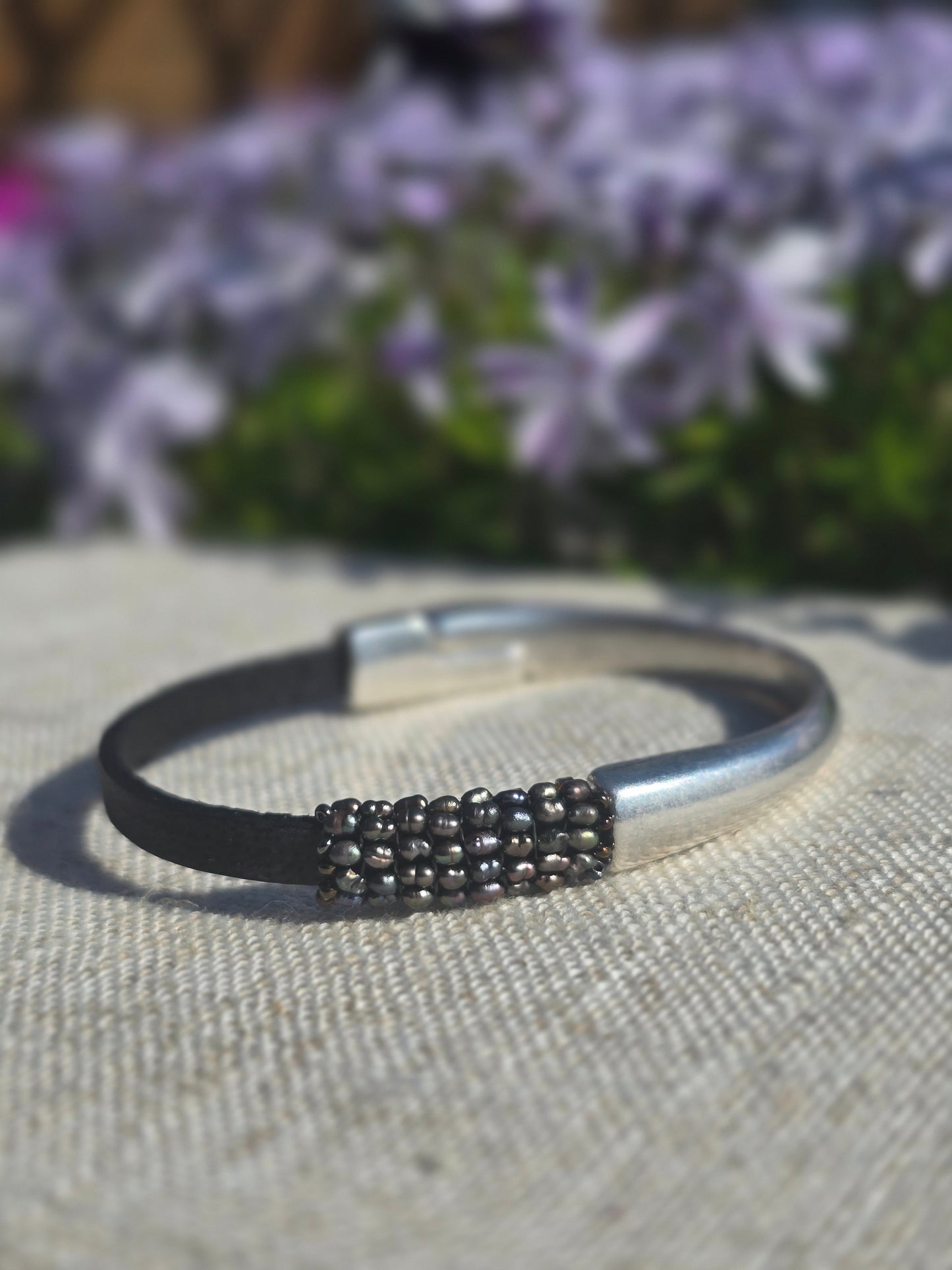 Peacock Rice Pearl Bracelet