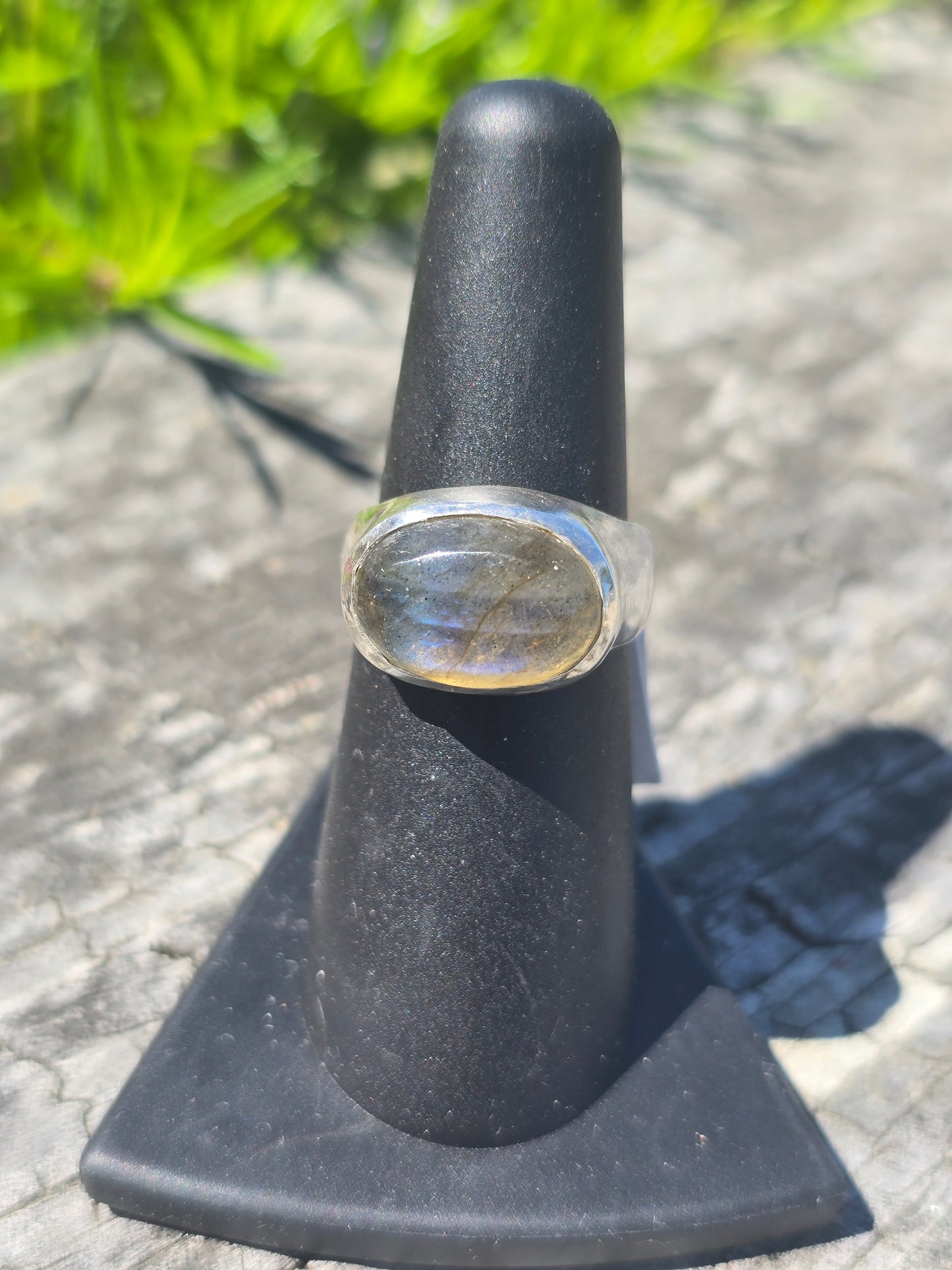East West Ring w/ Labradorite