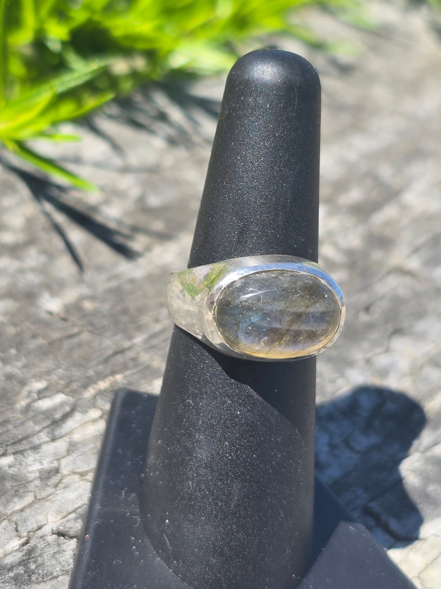 East West Ring w/ Labradorite