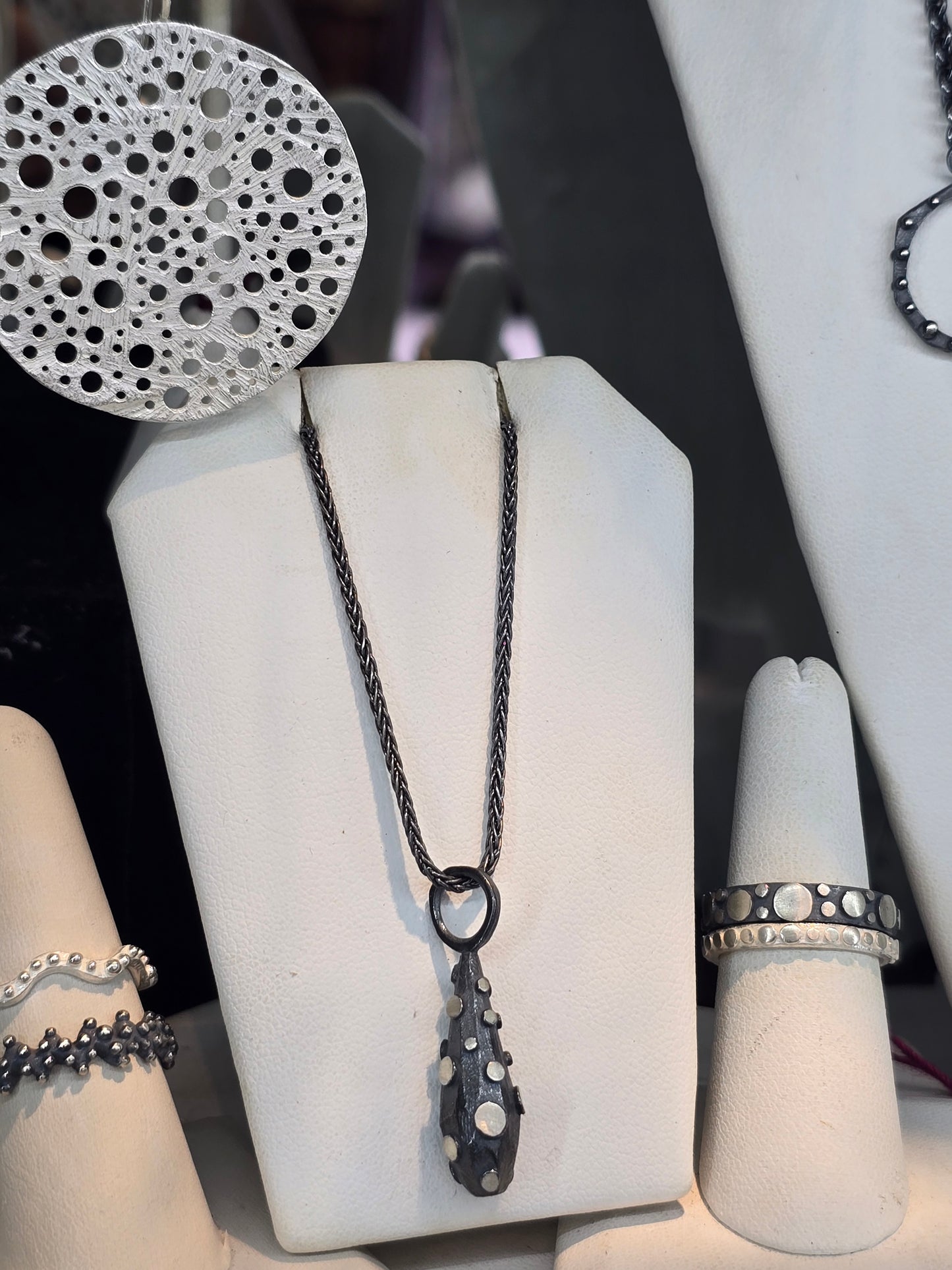 Disco Facet Drop Pendant