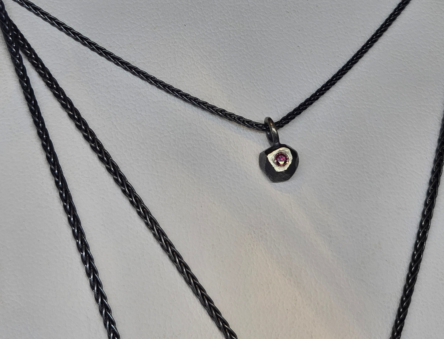 Ruby Stud Necklace