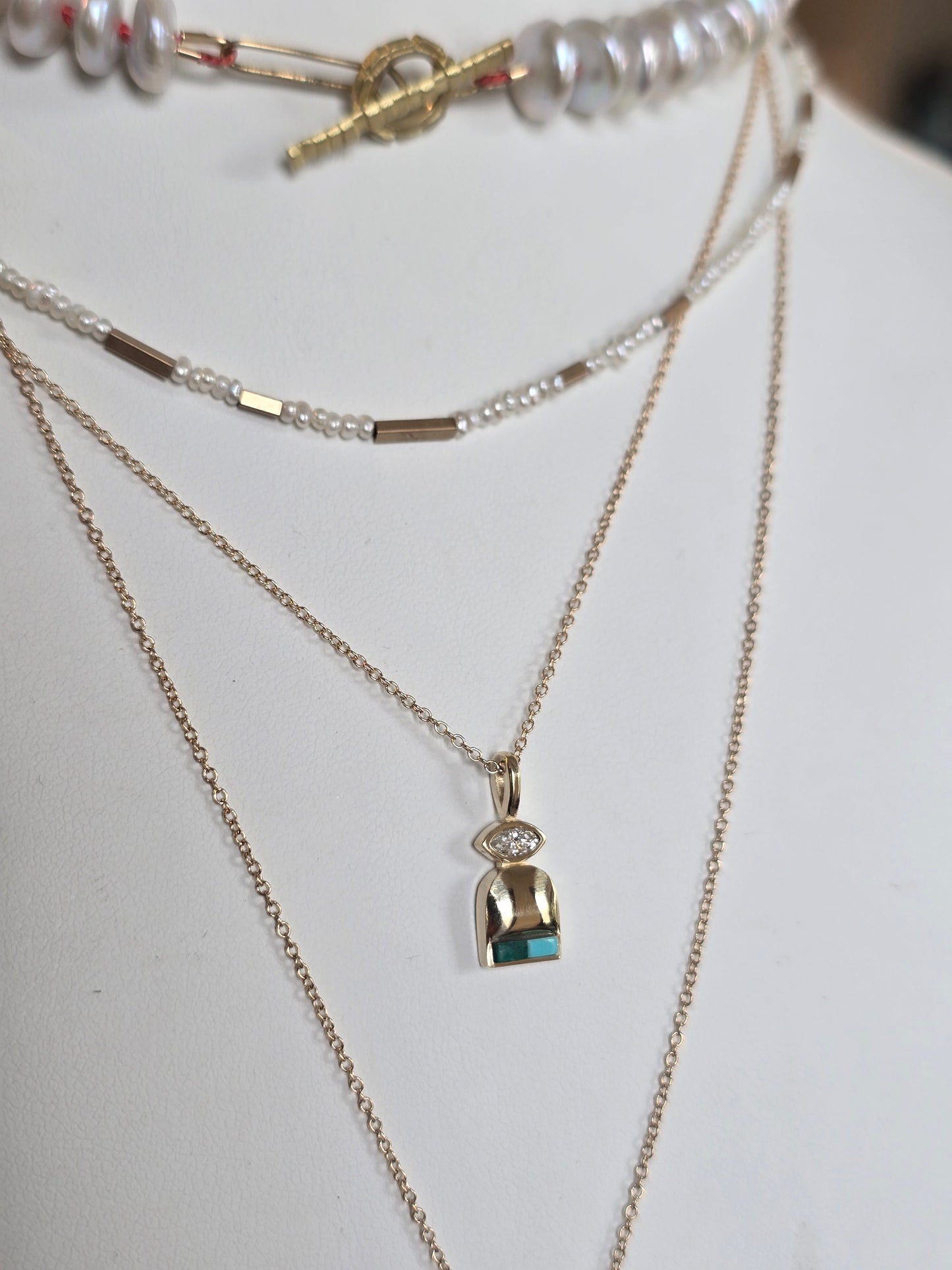 Rhea Necklace-Inlay