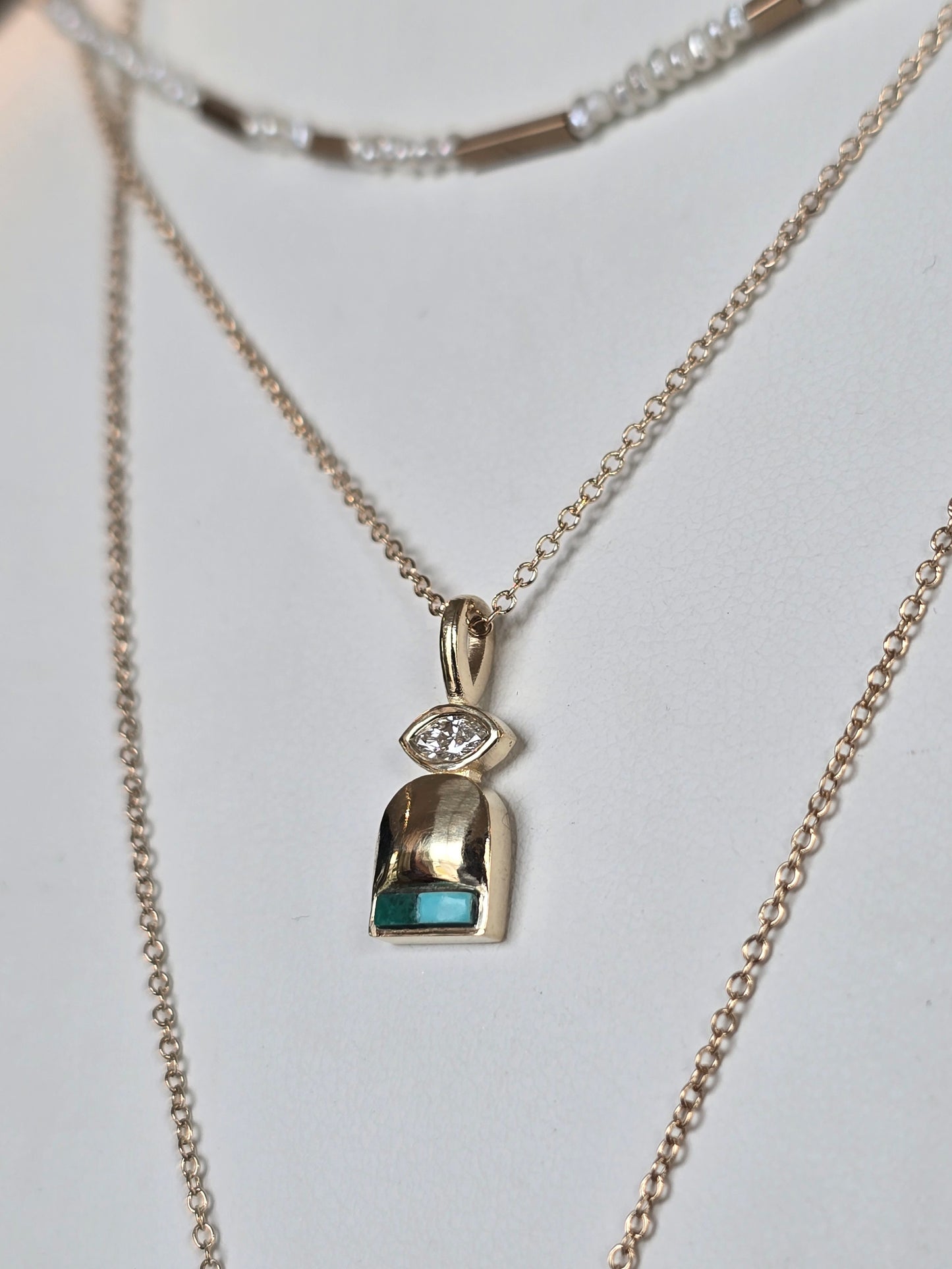 Rhea Necklace-Inlay