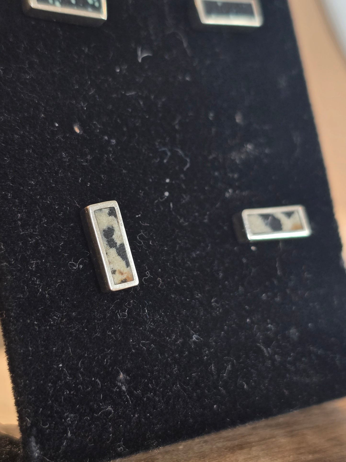 Dalmatian Jasper Styx Studs
