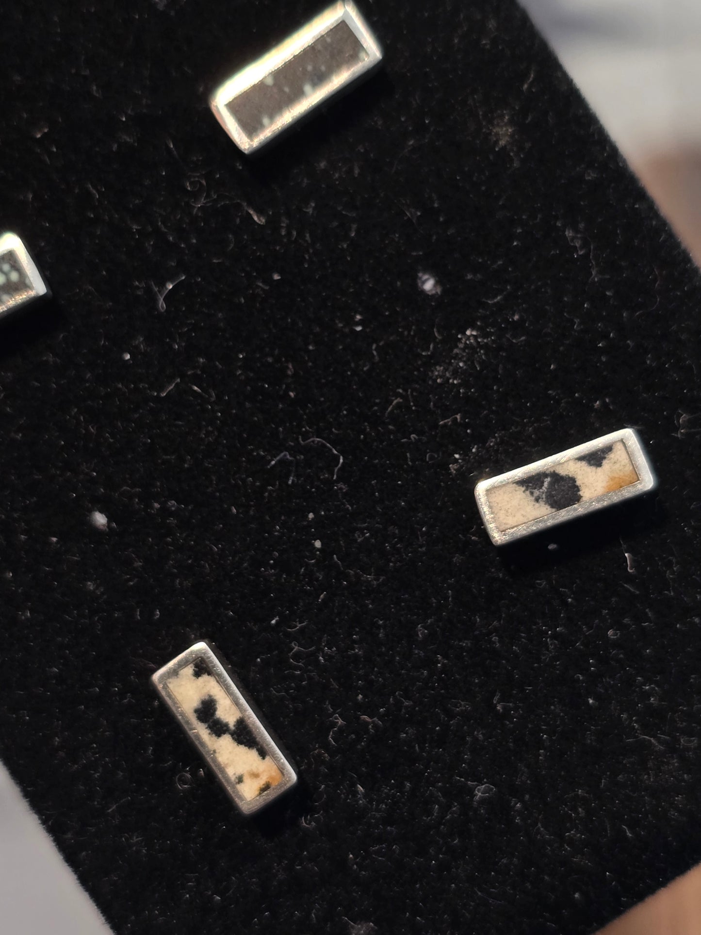 Dalmatian Jasper Styx Studs
