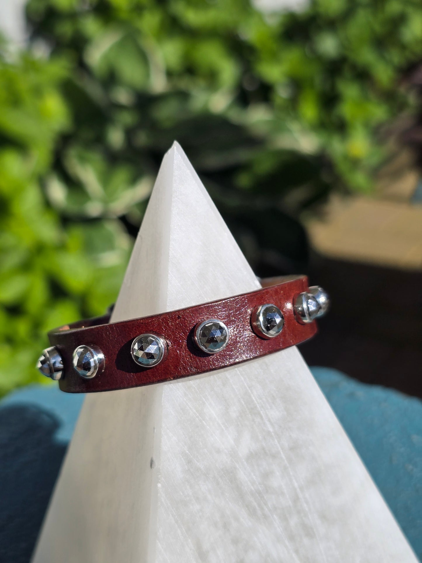 Snap Bracelet w/ Pyrite Studs