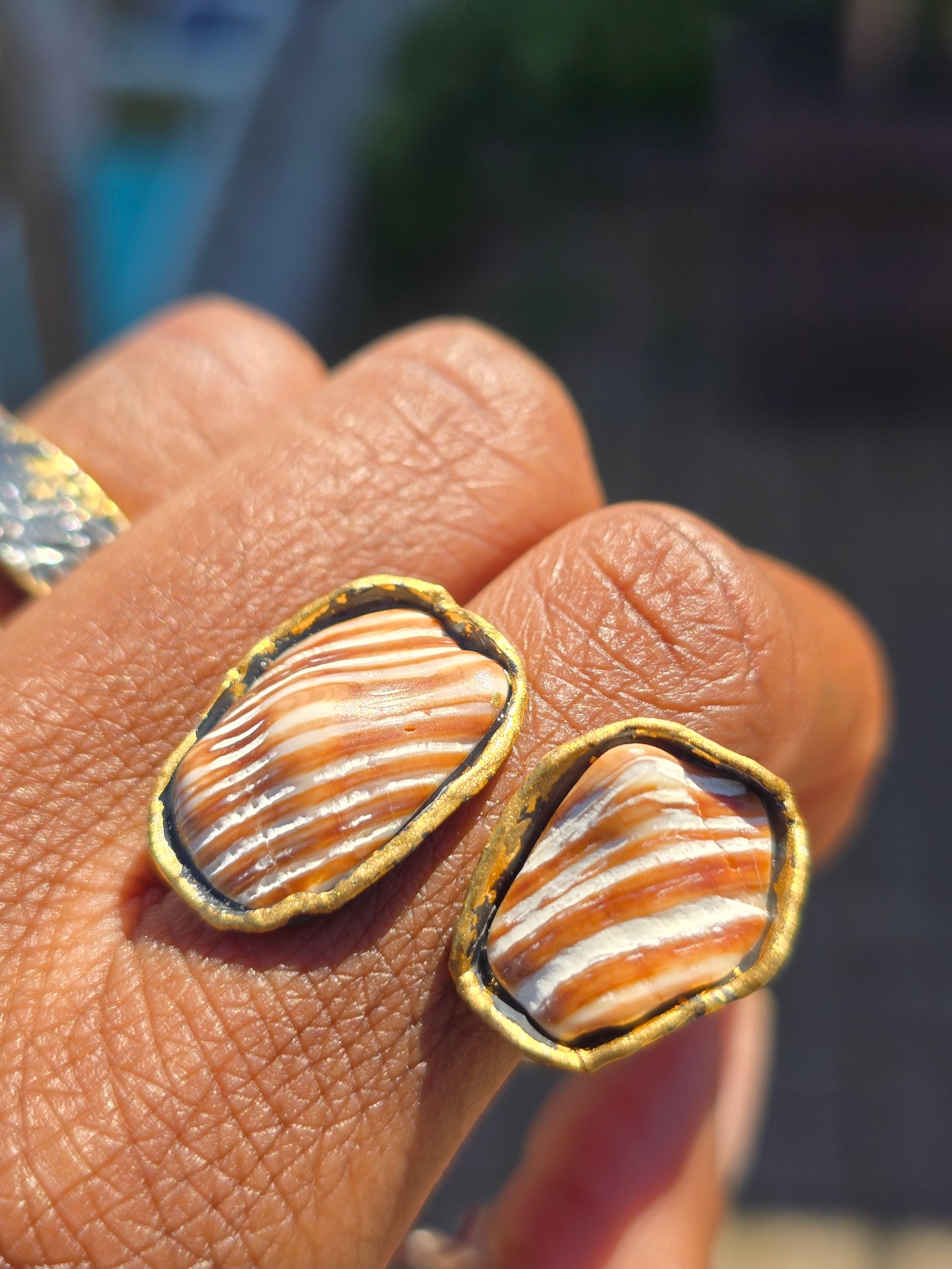 Seashell Toi et Moi Ring