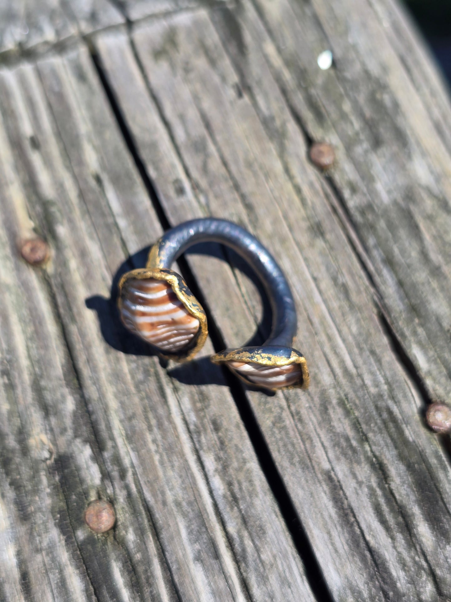 Seashell Toi et Moi Ring