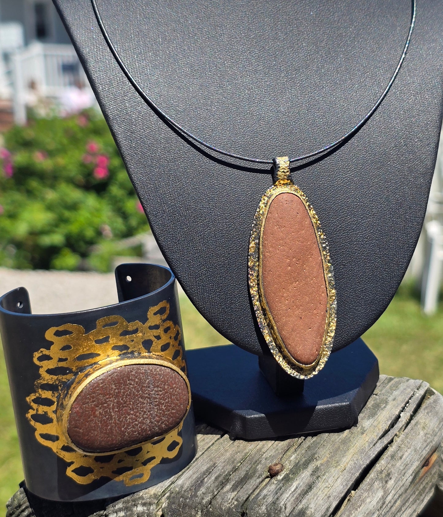 Beach Stone Cuff