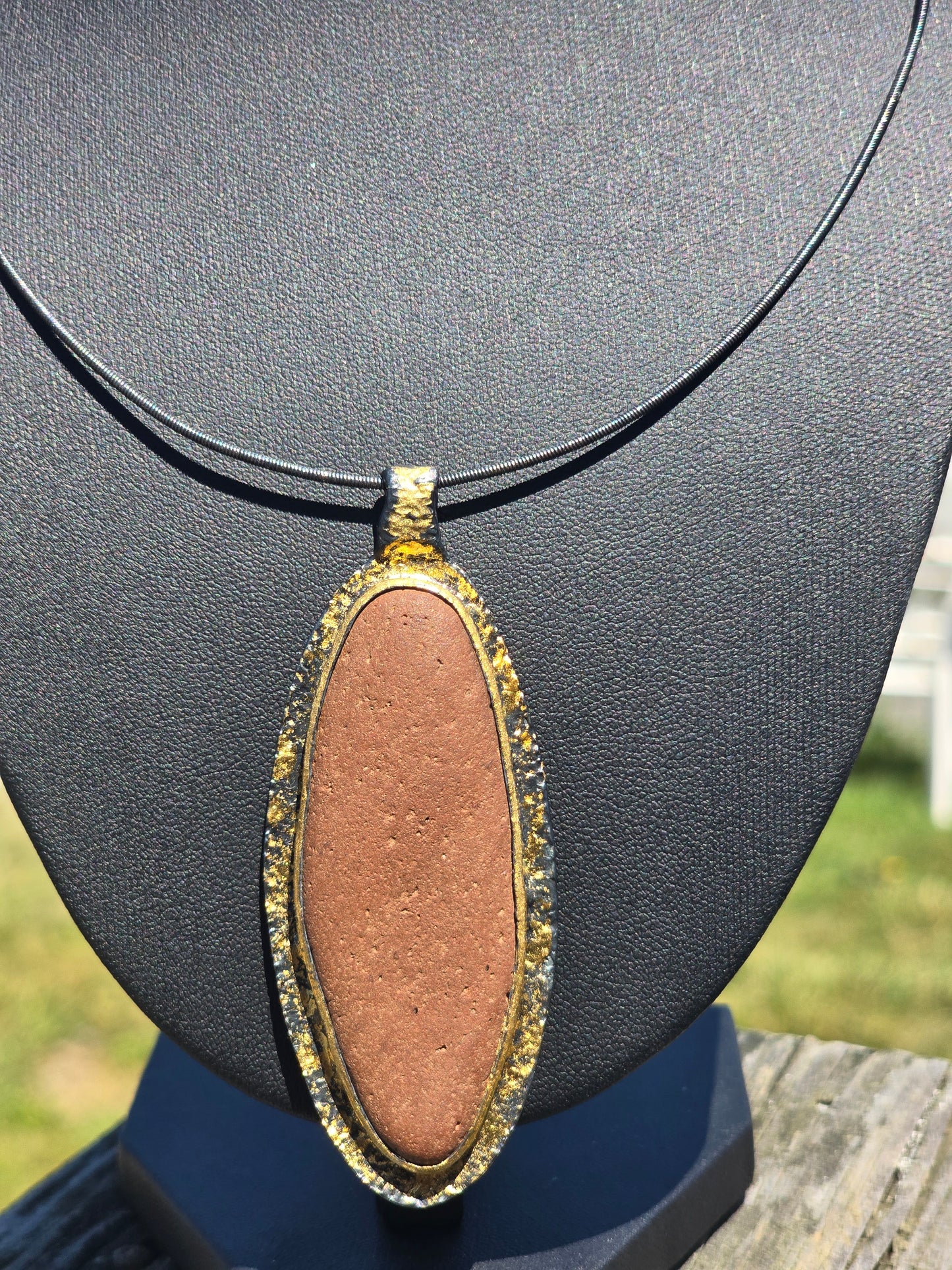 Beach Stone Collar Necklace