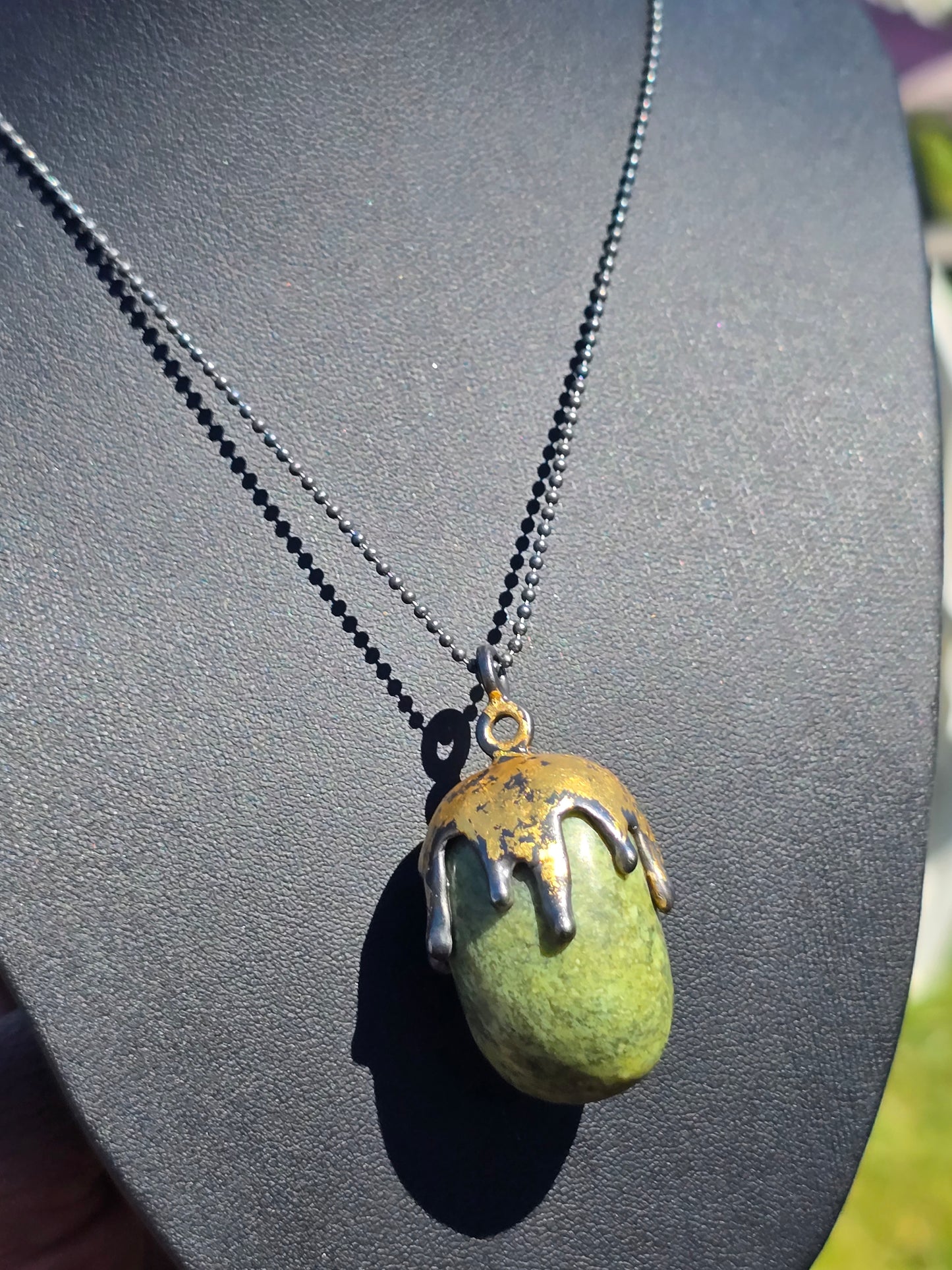Serpentine Pendant Necklace