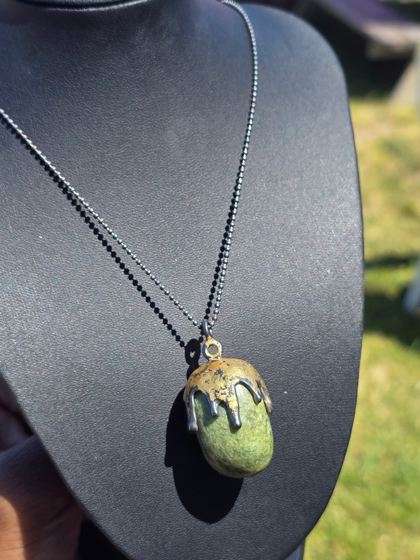 Serpentine Pendant Necklace