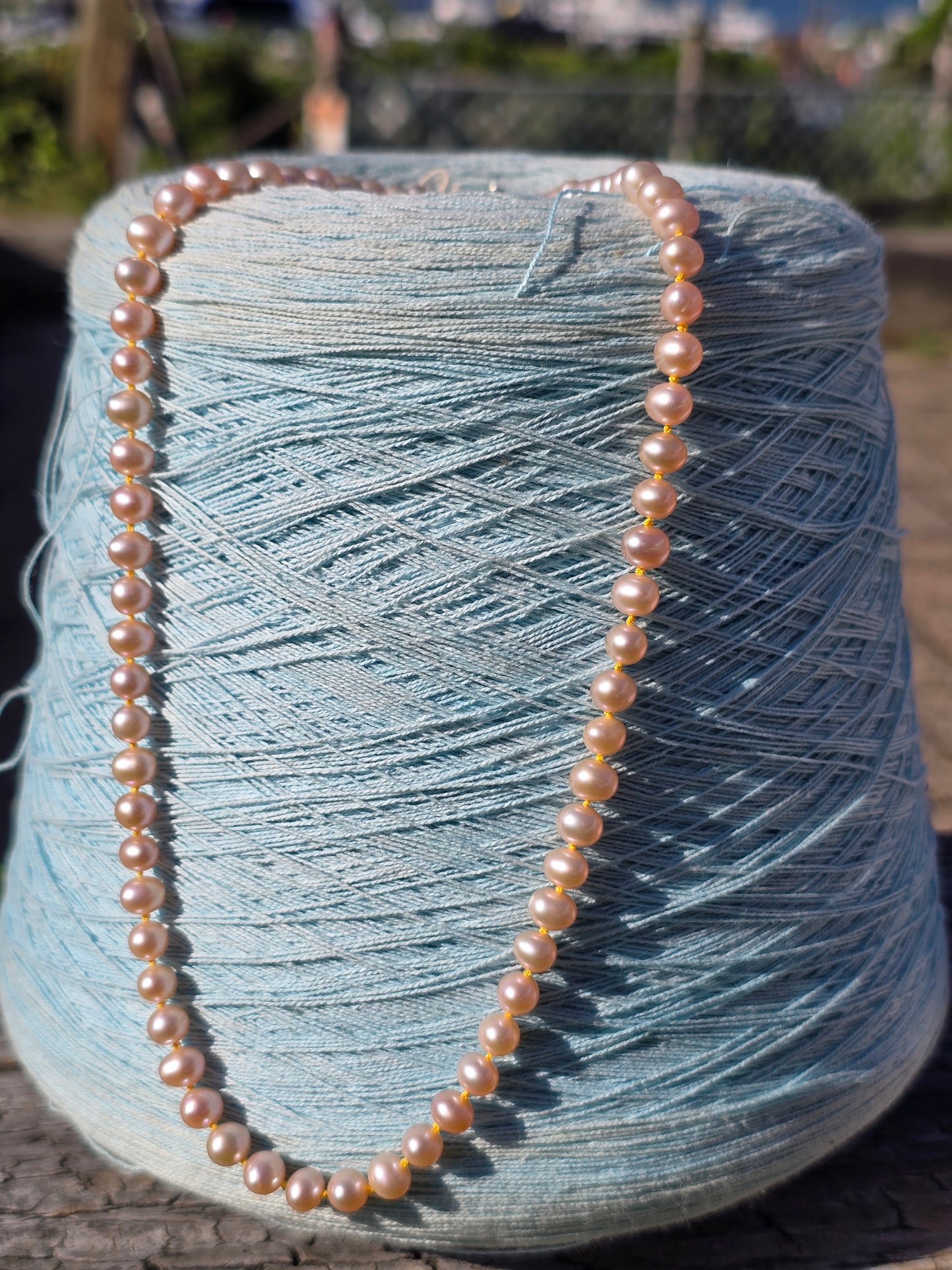 Pink Pearl w/ Yellow Silk