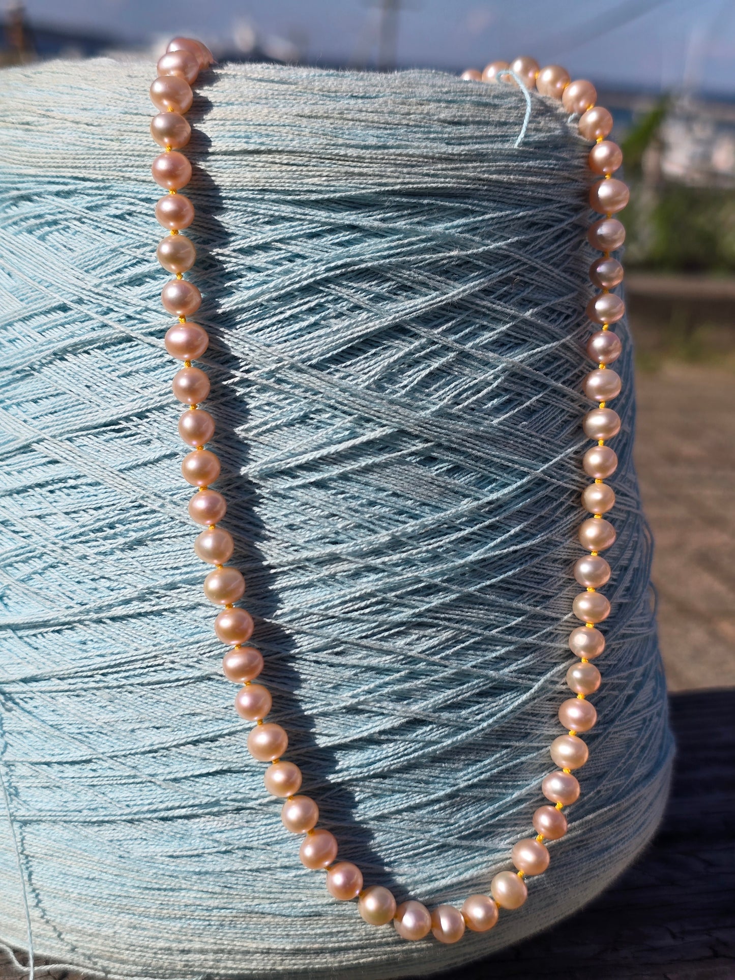 Pink Pearl w/ Yellow Silk