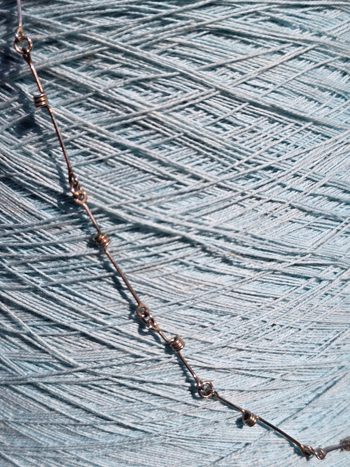 Barbed Wire Scroll Necklace