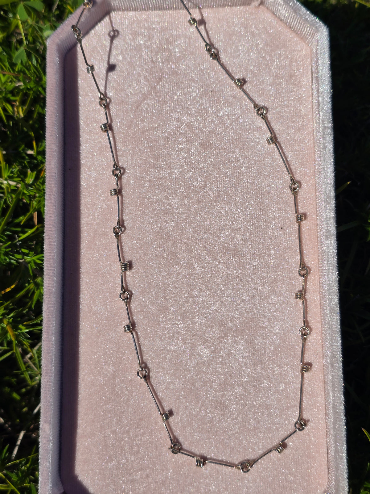 Barbed Wire Scroll Necklace