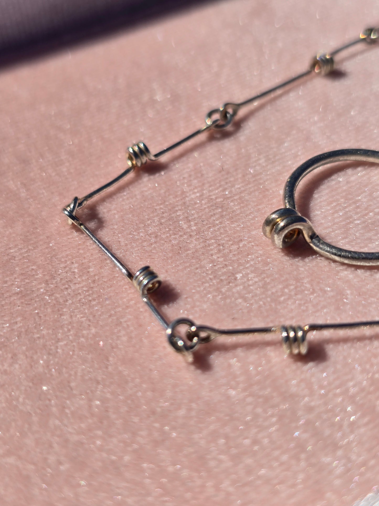 Barbed Wire Scroll Necklace