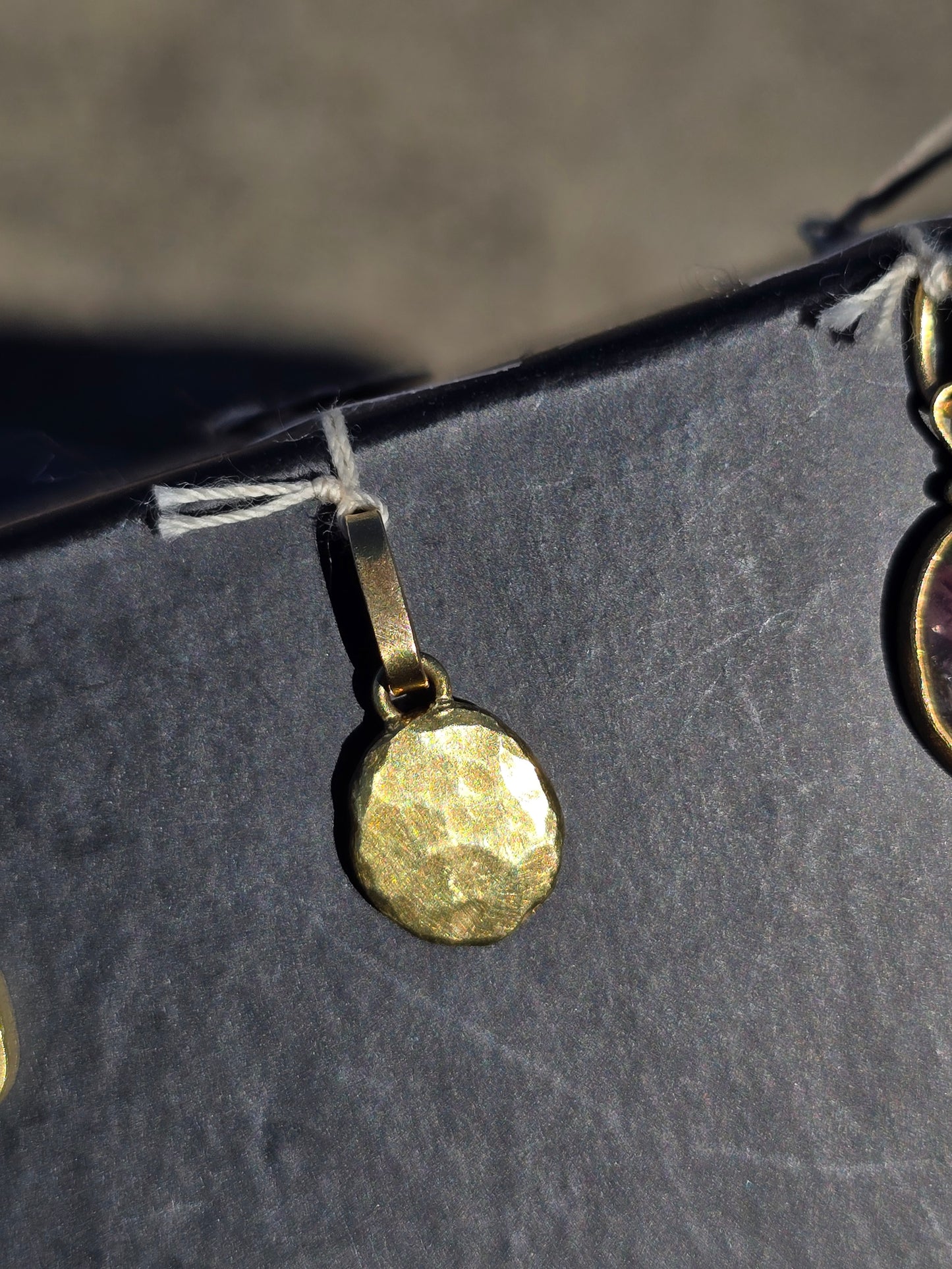 Gold Platelet Pendant