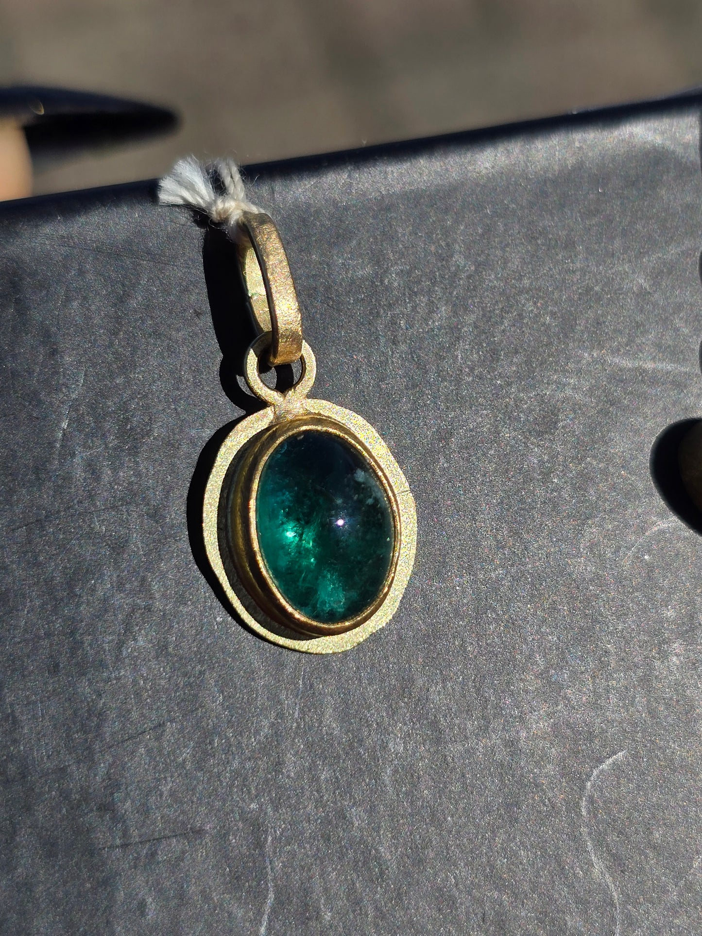 Emerald Cabachon Pendant