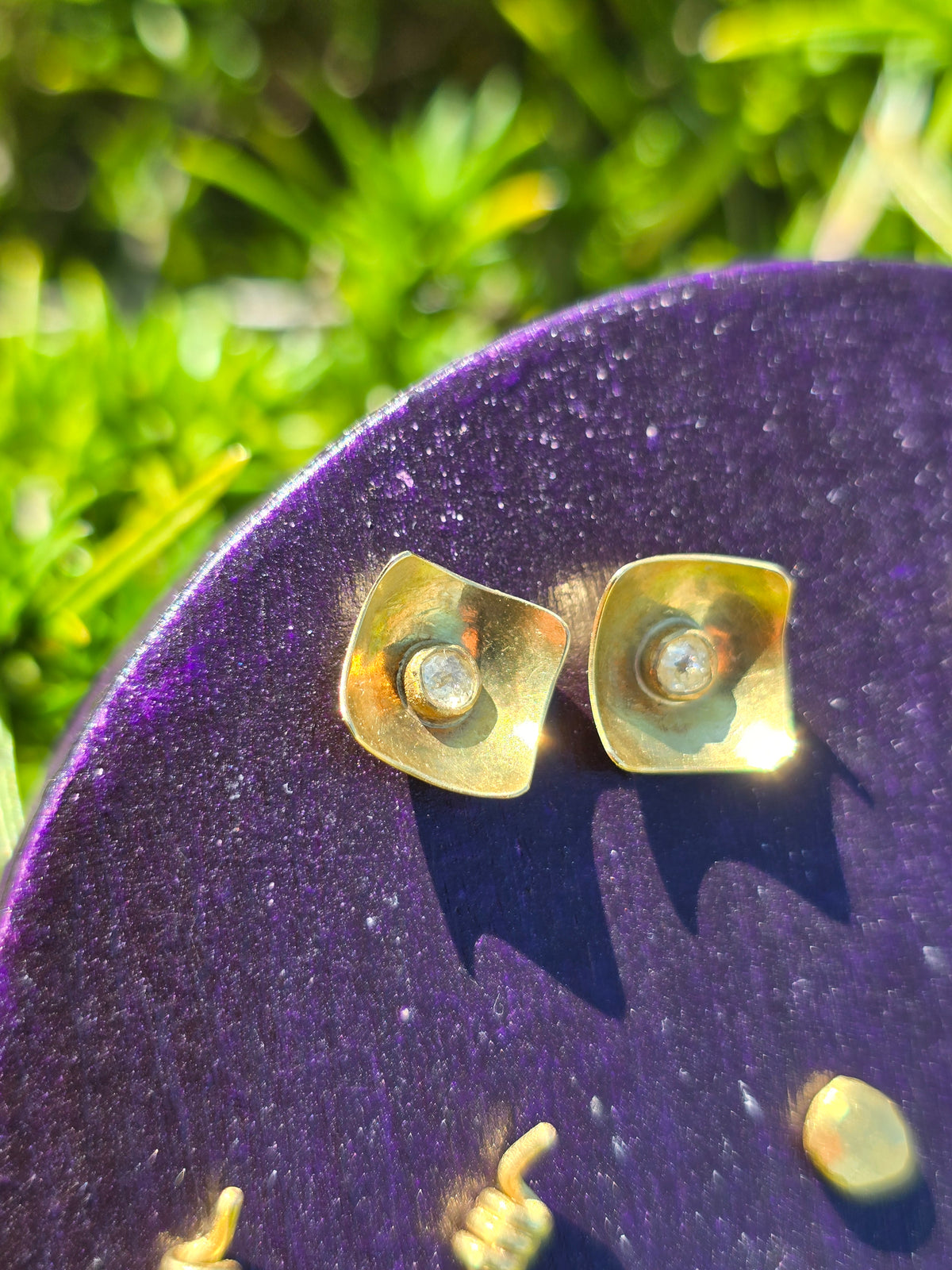 Diamond Cup Studs