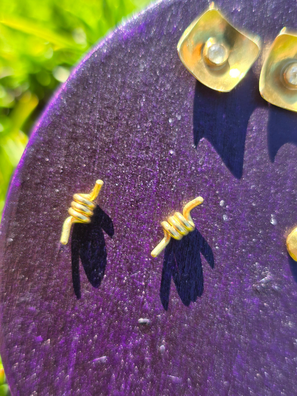 Barbed Wire Scroll Studs