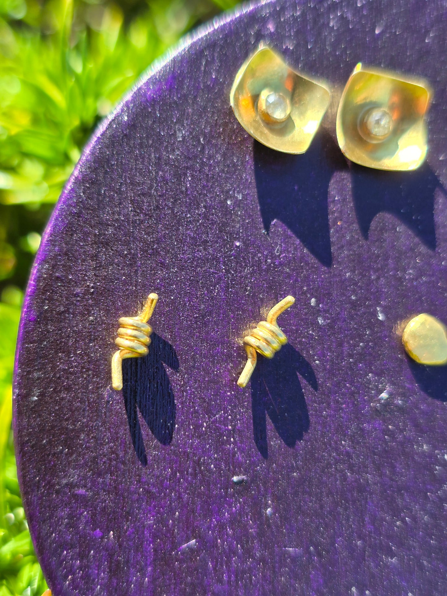 Barbed Wire Scroll Studs