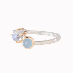 ORSAY: Moonstone & Aquamarine Ring