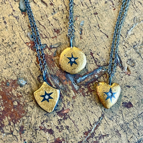 Antique Star Pendant Necklace