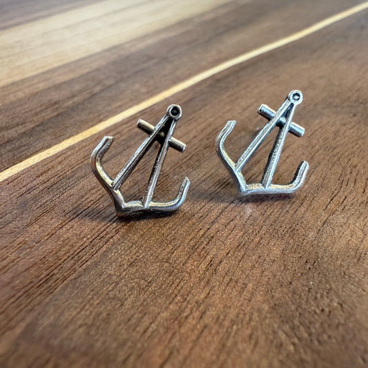 Anchor Stud Earrings