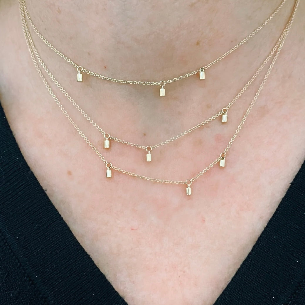 Gold Fairy Dust Choker Necklace