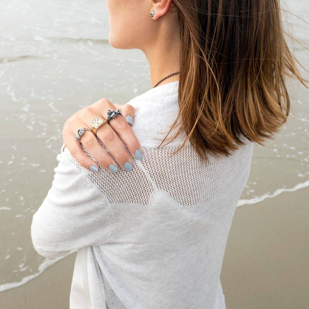 Small Barnacle Studs: Sterling Silver