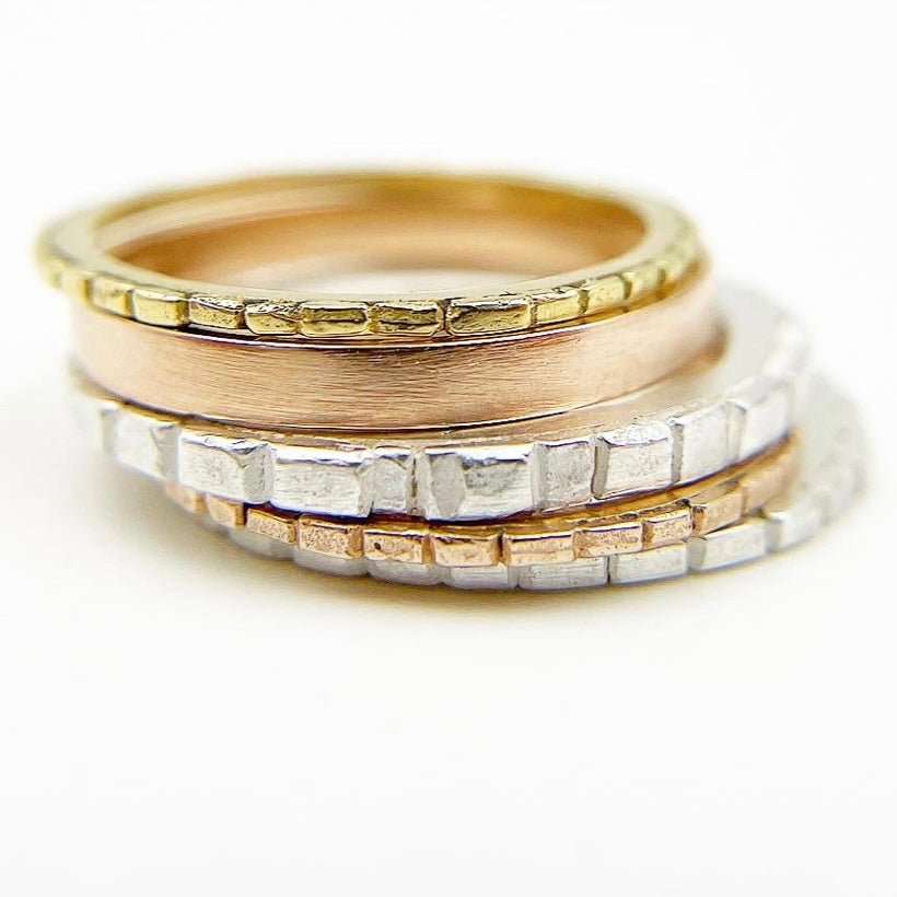 Thin Sugar Brick Ring